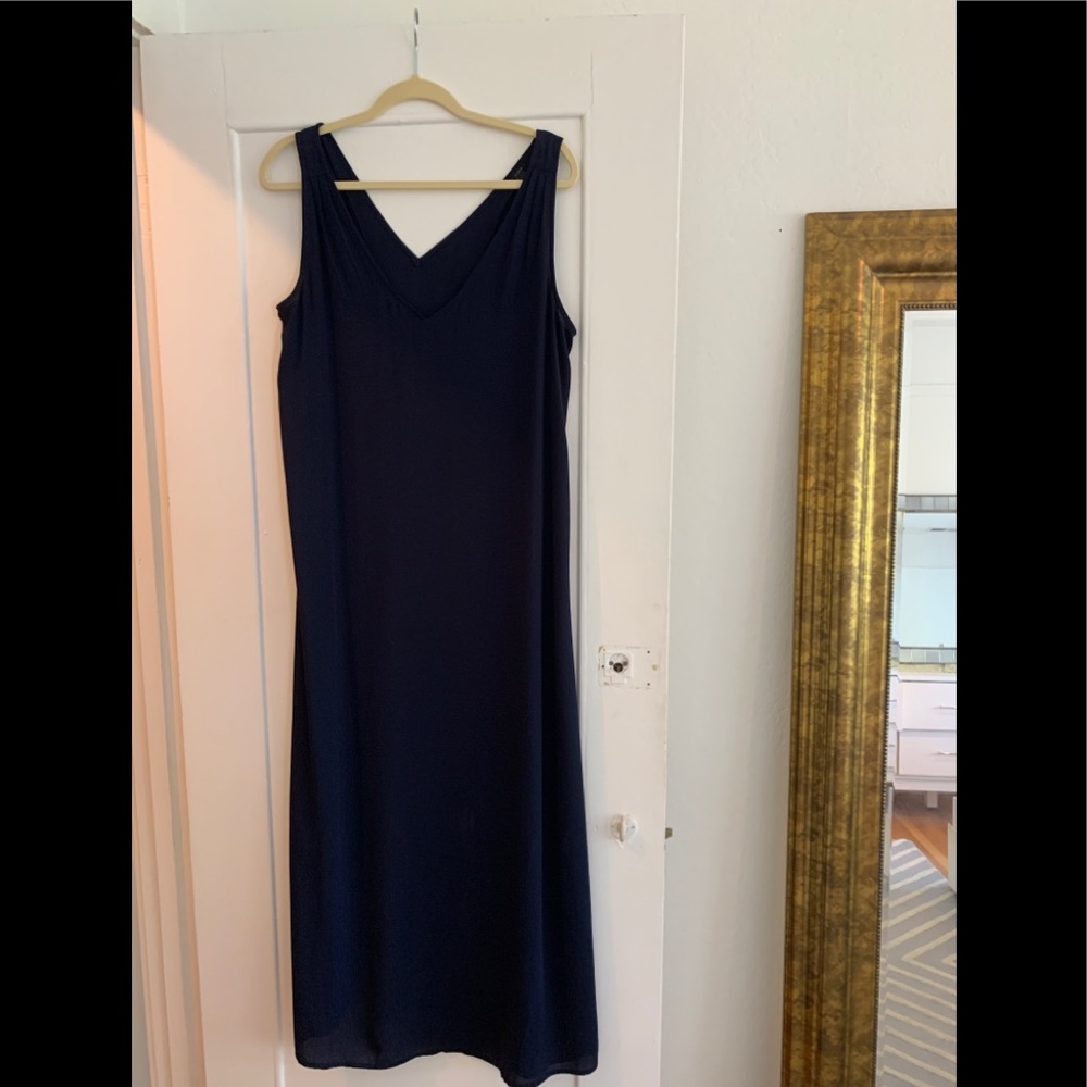 JCrew shift dress navy blue L